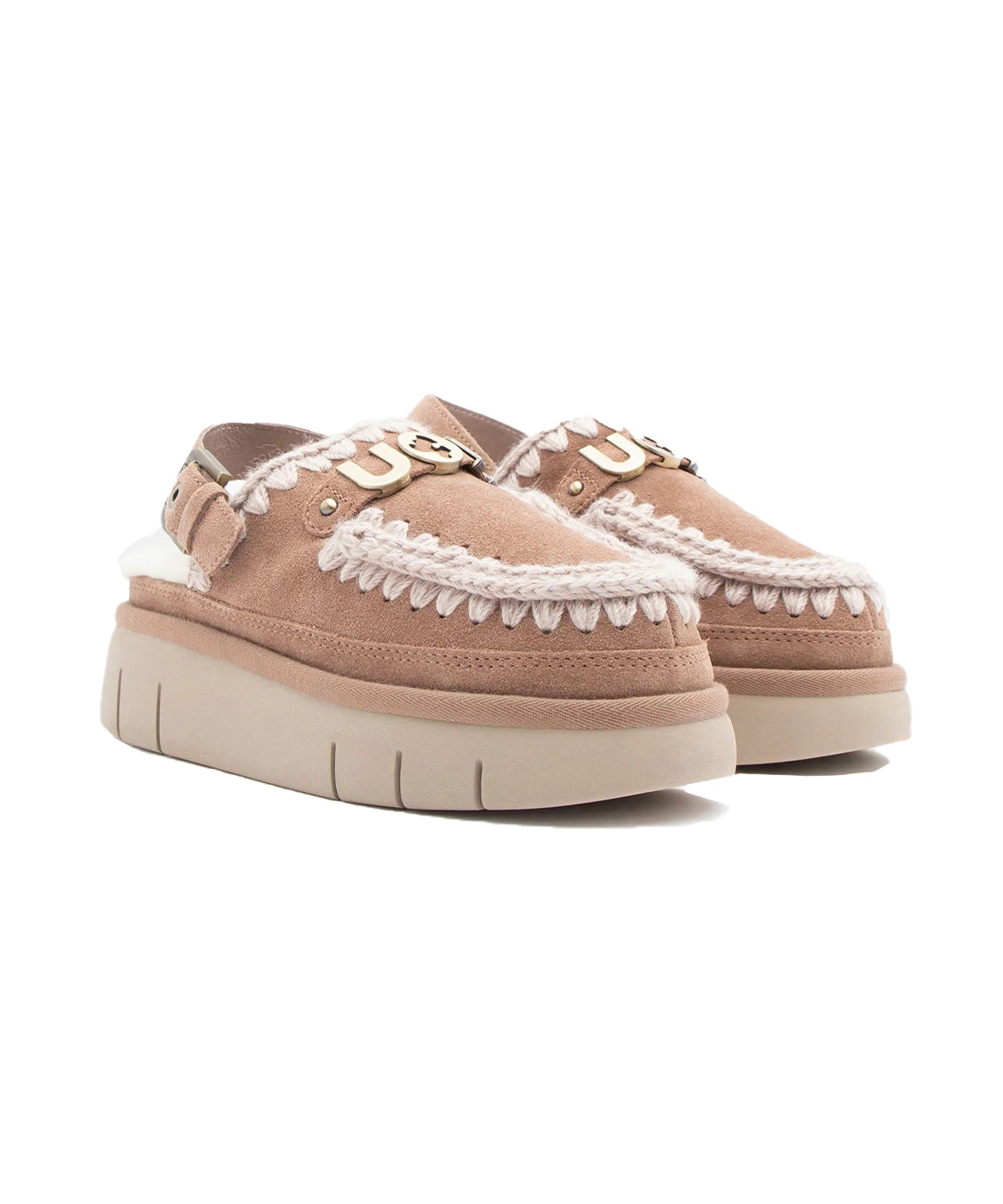 Sabot Bounce Back Strap Letter MOU Donna - Pink Brown