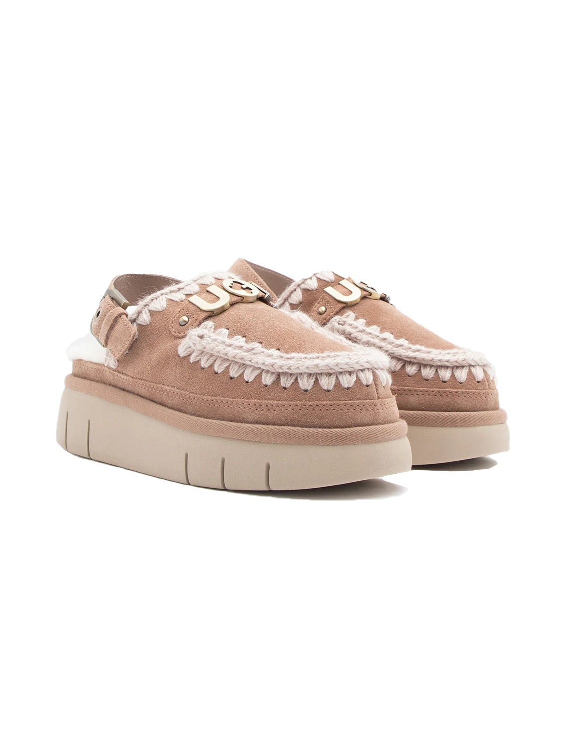 Sabot Bounce Back Strap Letter MOU Donna - Pink Brown