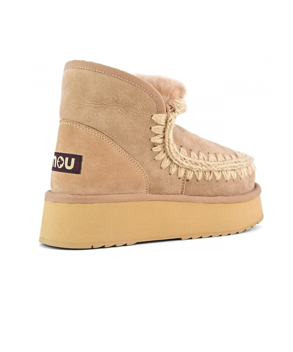 Stivaletto Mini Eskimo Platform MOU Donna - Beige