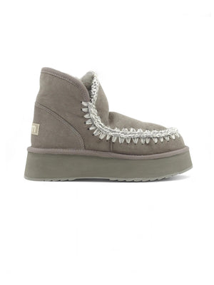 Stivaletto Mini Eskimo Platform MOU Donna - Grigio