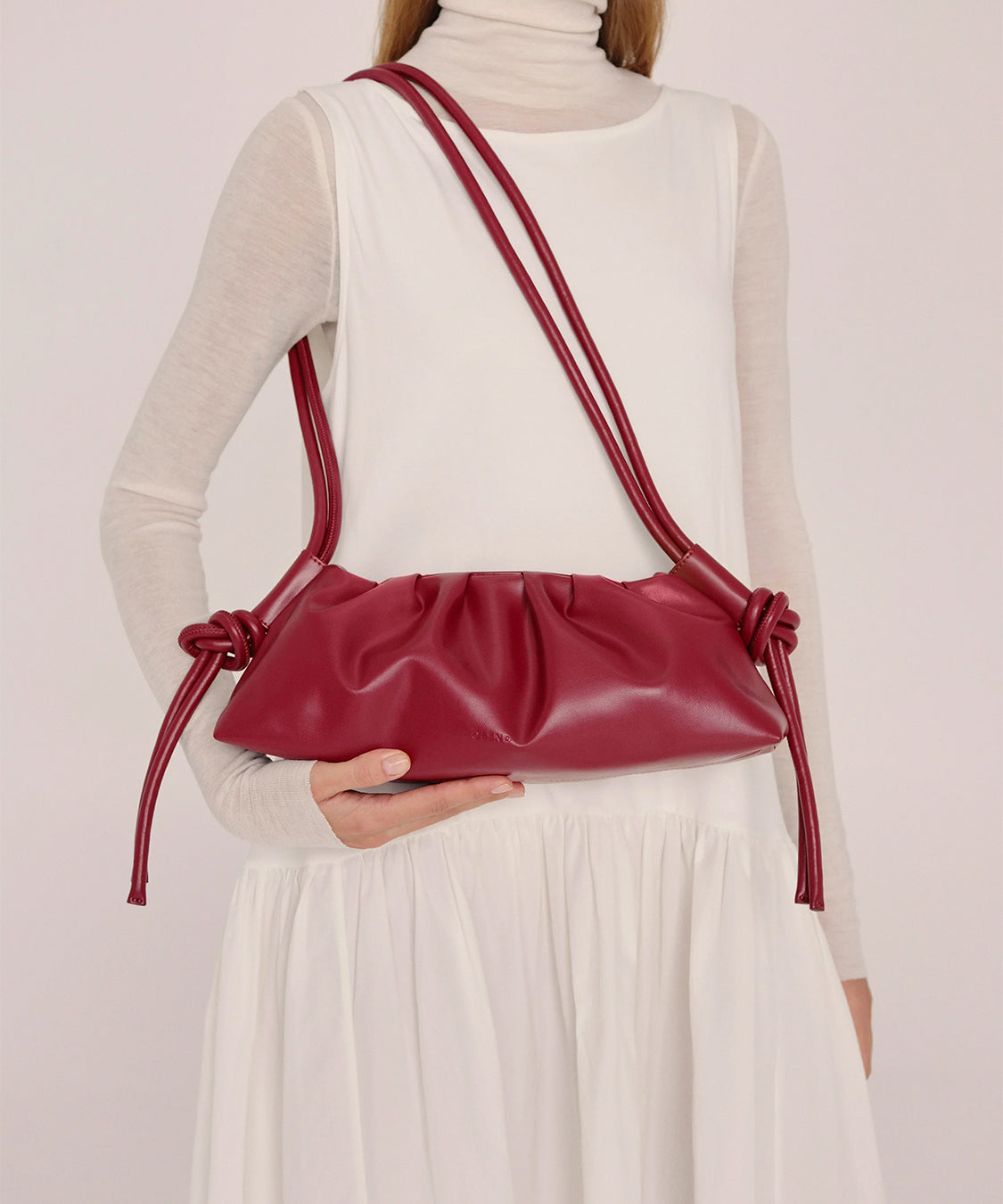 Borsa a spalla Dumpling Bag OLEND Donna - Rosso