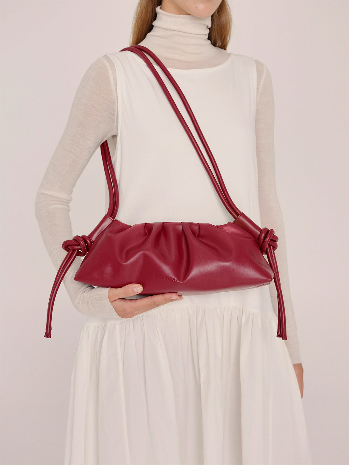 Borsa a spalla Dumpling Bag OLEND Donna - Rosso