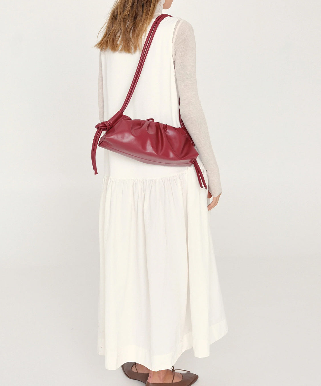 Borsa a spalla Dumpling Bag OLEND Donna - Rosso