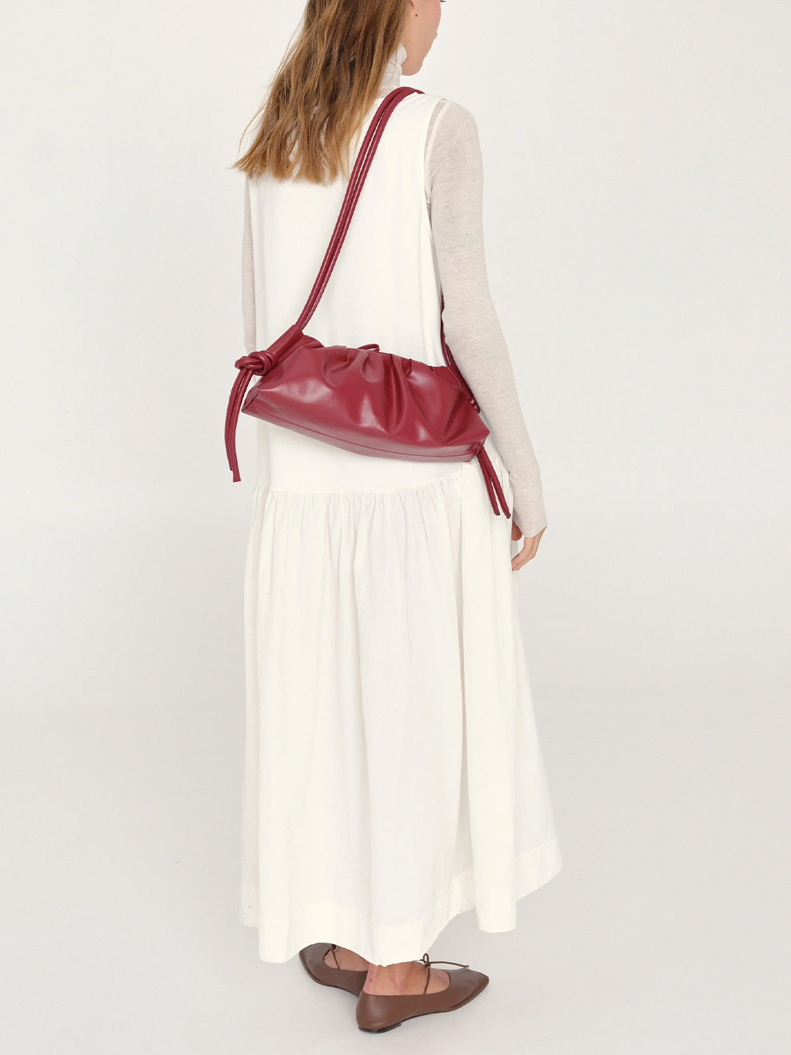 Borsa a spalla Dumpling Bag OLEND Donna - Rosso