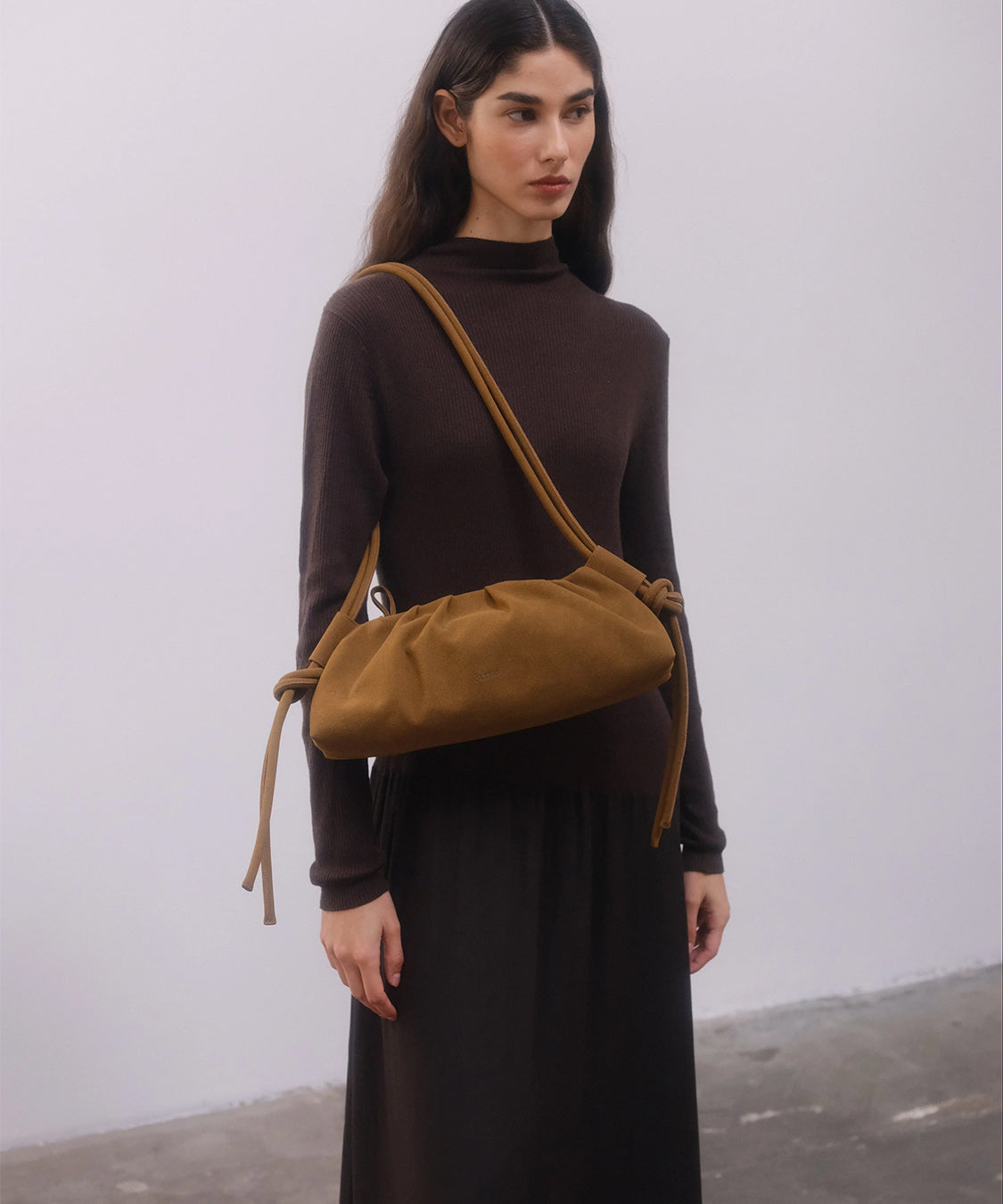 Borsa a spalla Dumpling Bag OLEND Donna - Marrone