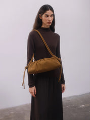 Borsa a spalla Dumpling Bag OLEND Donna - Marrone