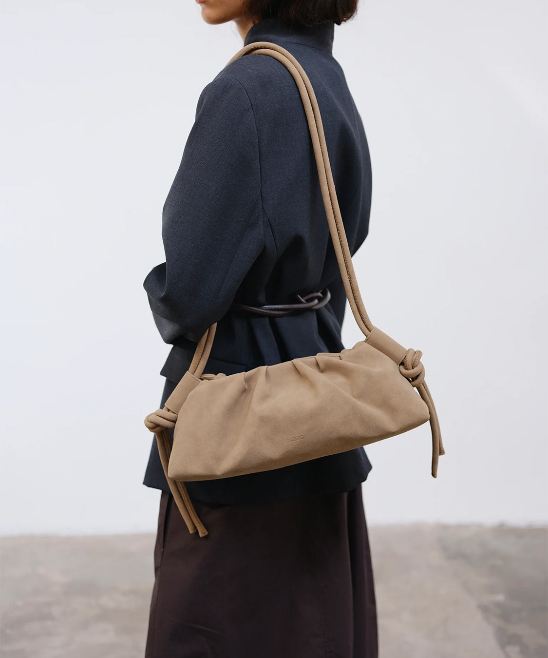 Borsa a spalla Dumpling Bag OLEND Donna - Beige