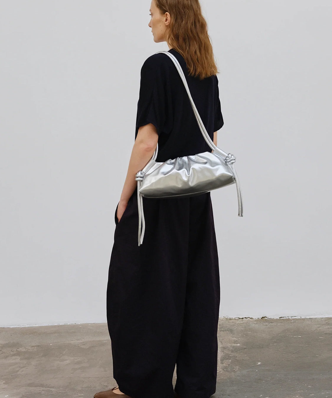 Borsa a spalla Dumpling Bag OLEND Donna - Argento