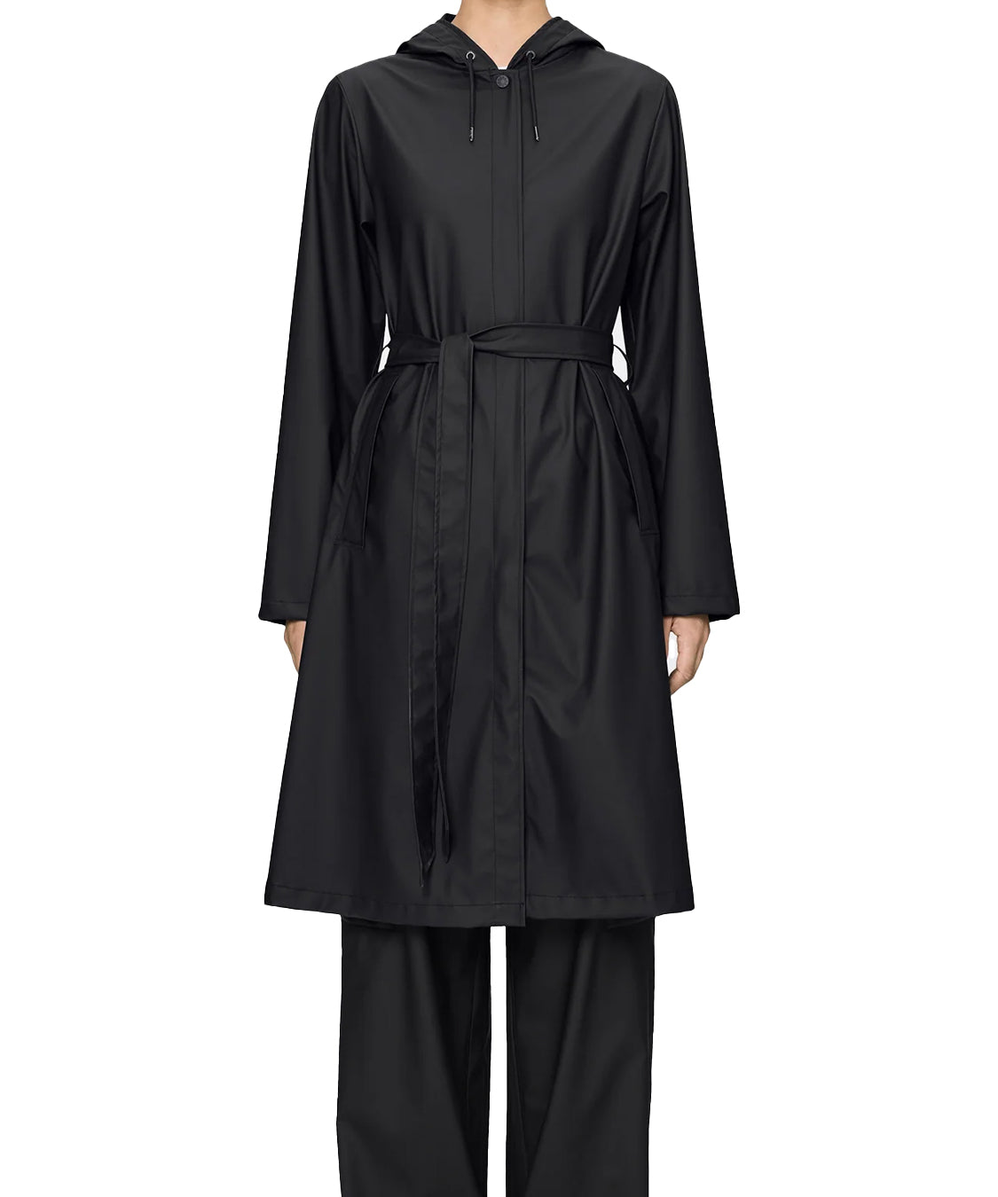 Giubbotto A-Line Longer W3 RAINS Unisex - Nero