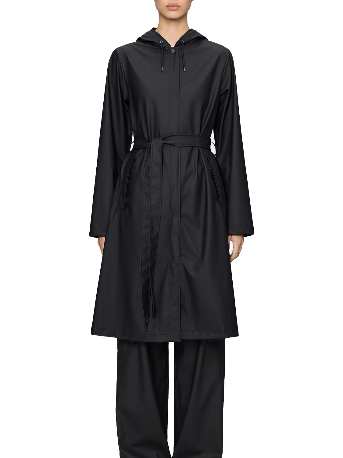 Giubbotto A-Line Longer W3 RAINS Unisex - Nero