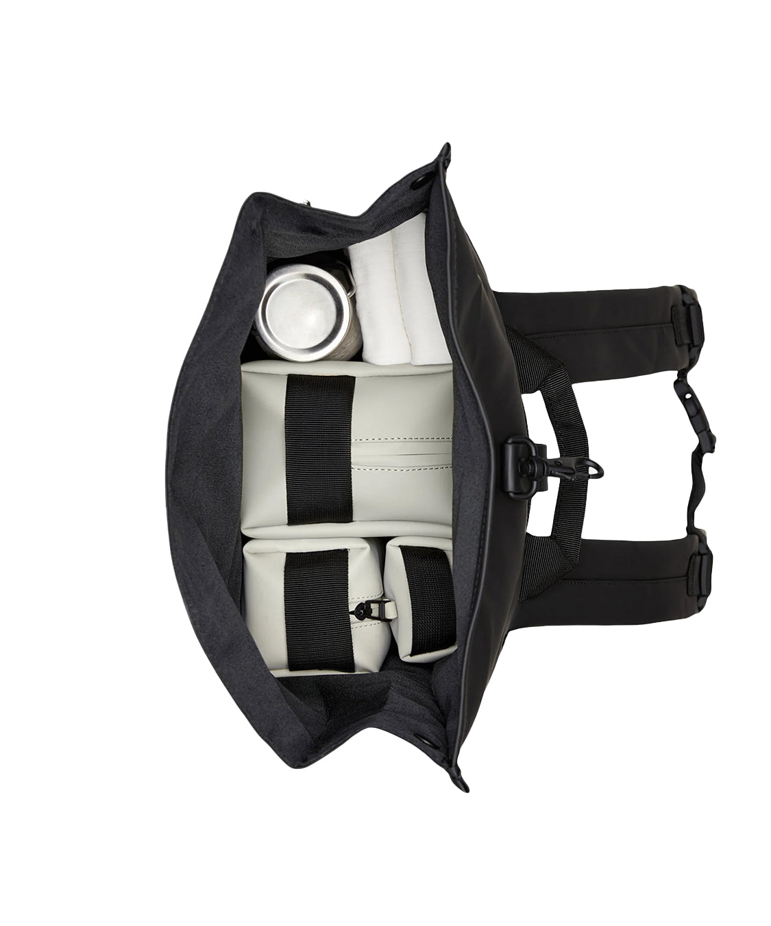 Zaino Rolltop Rucksack RAINS Unisex - Grigio