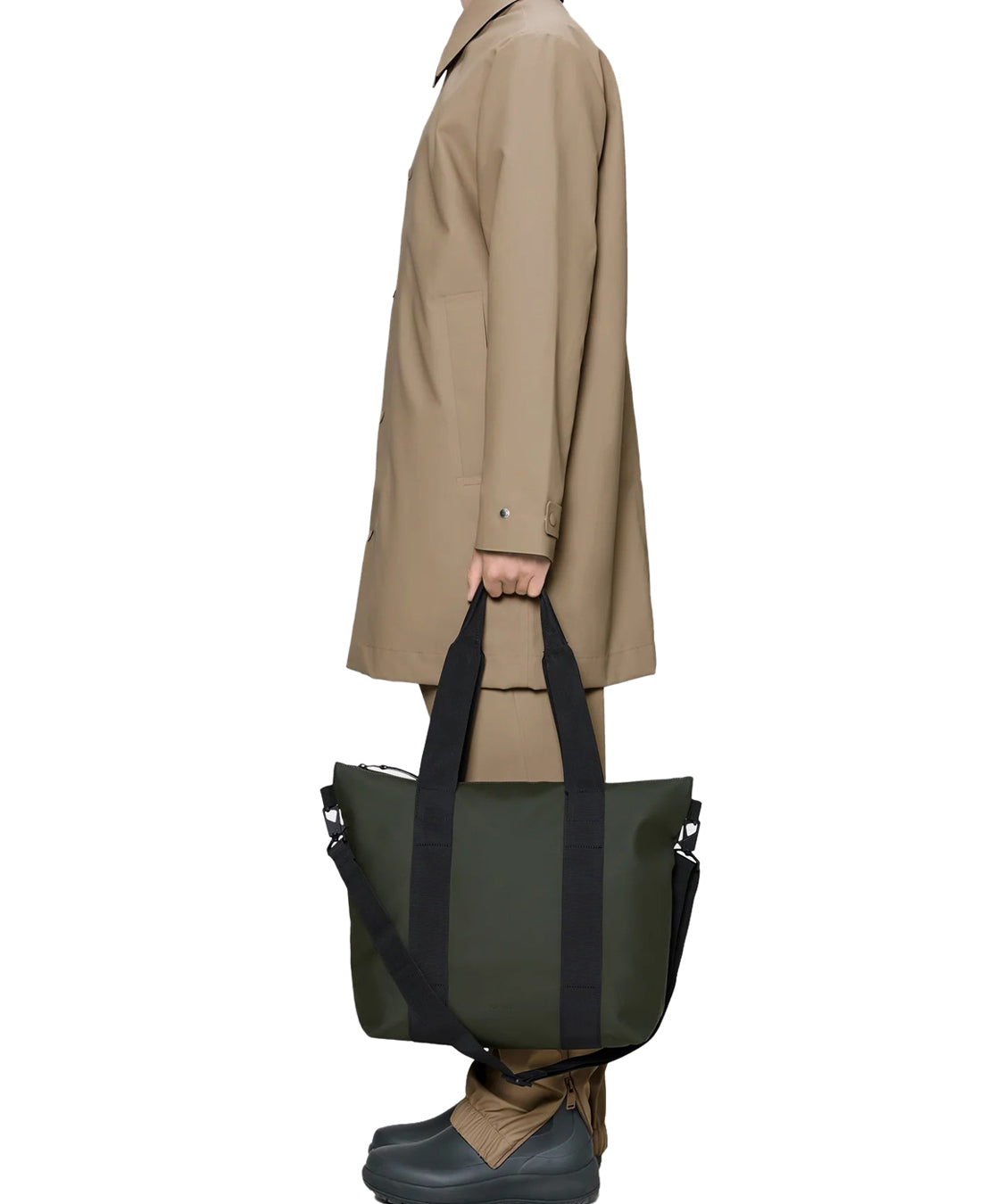 Borsa con tracolla Tote Mini RAINS Unisex - Verde