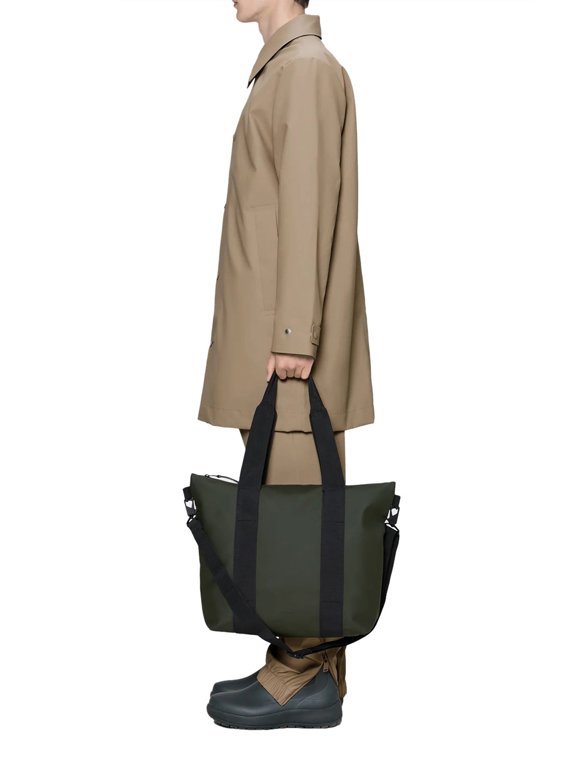 Borsa con tracolla Tote Mini RAINS Unisex - Verde