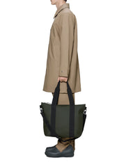 Borsa con tracolla Tote Mini RAINS Unisex - Verde
