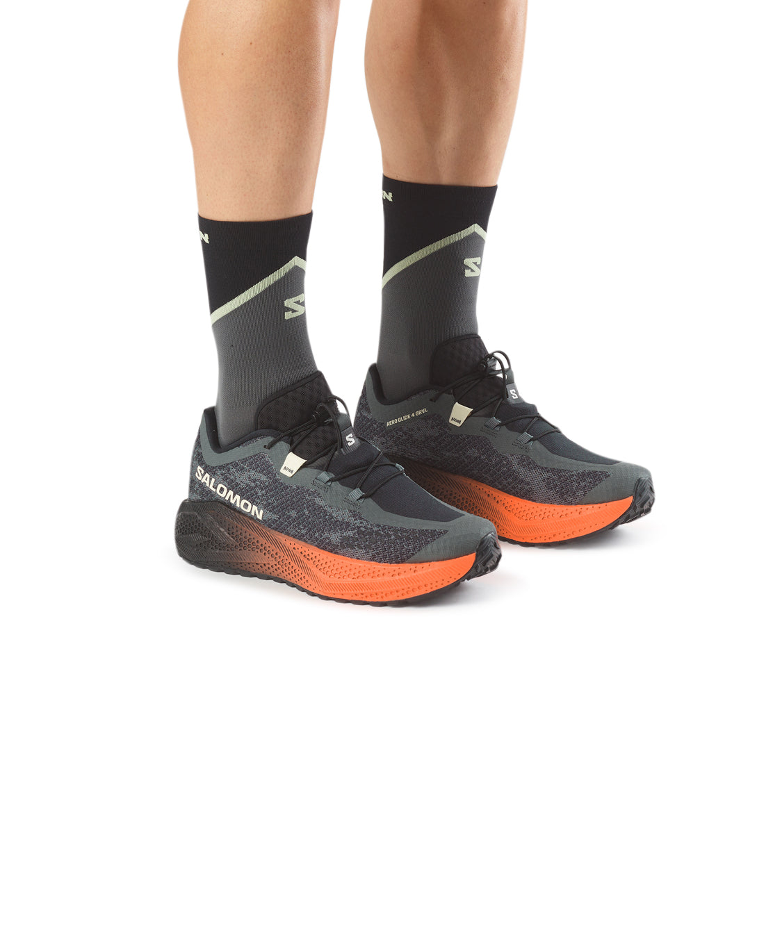 Scarpa Running Aero Glide 4 GRVL SALOMON Uomo - Verde