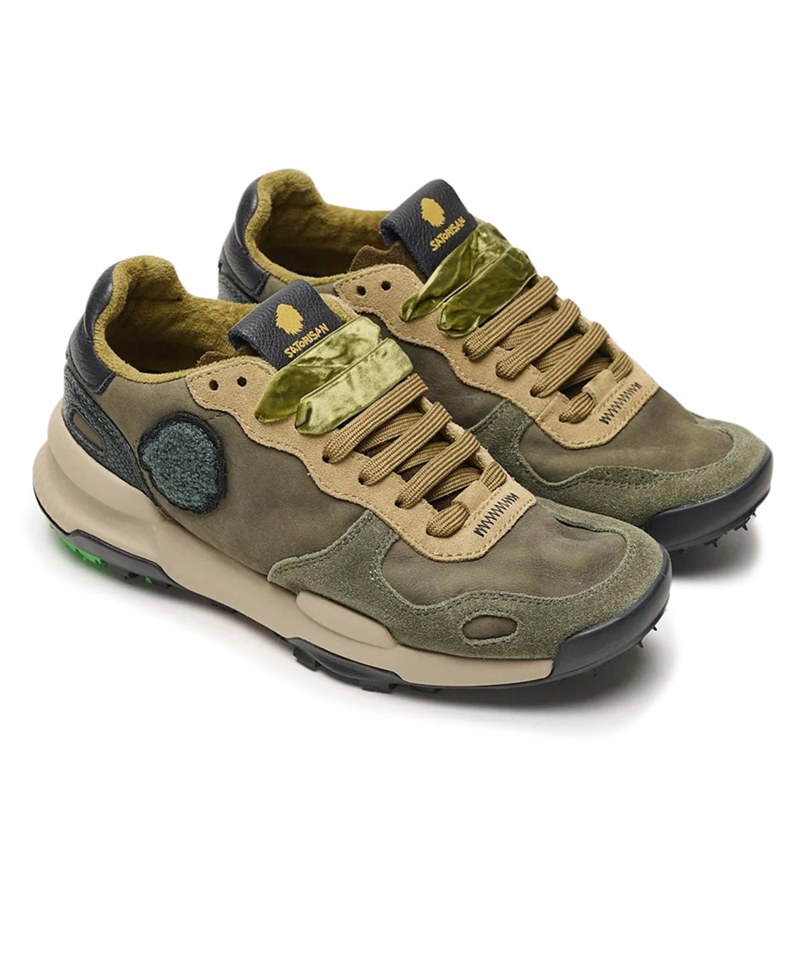 Sneakers Basse Chacrona Premium SATORISAN Donna - Rush Green