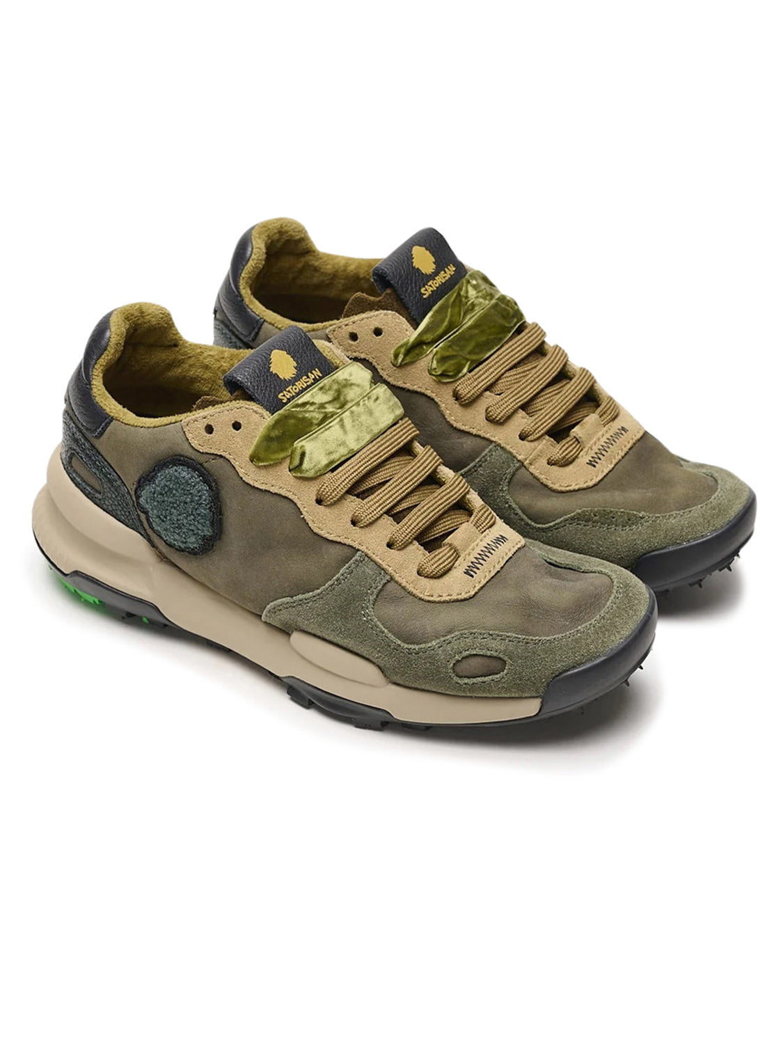 Sneakers Basse Chacrona Premium SATORISAN Donna - Rush Green