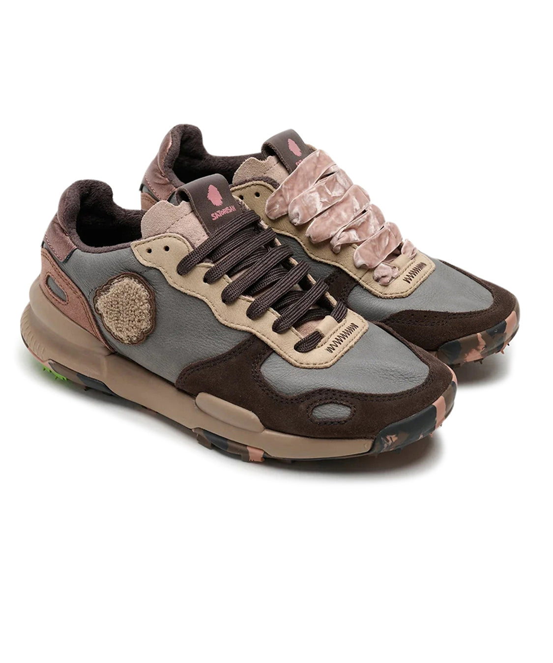Sneakers Basse Chacrona Premium SATORISAN Donna - Wandering Grey