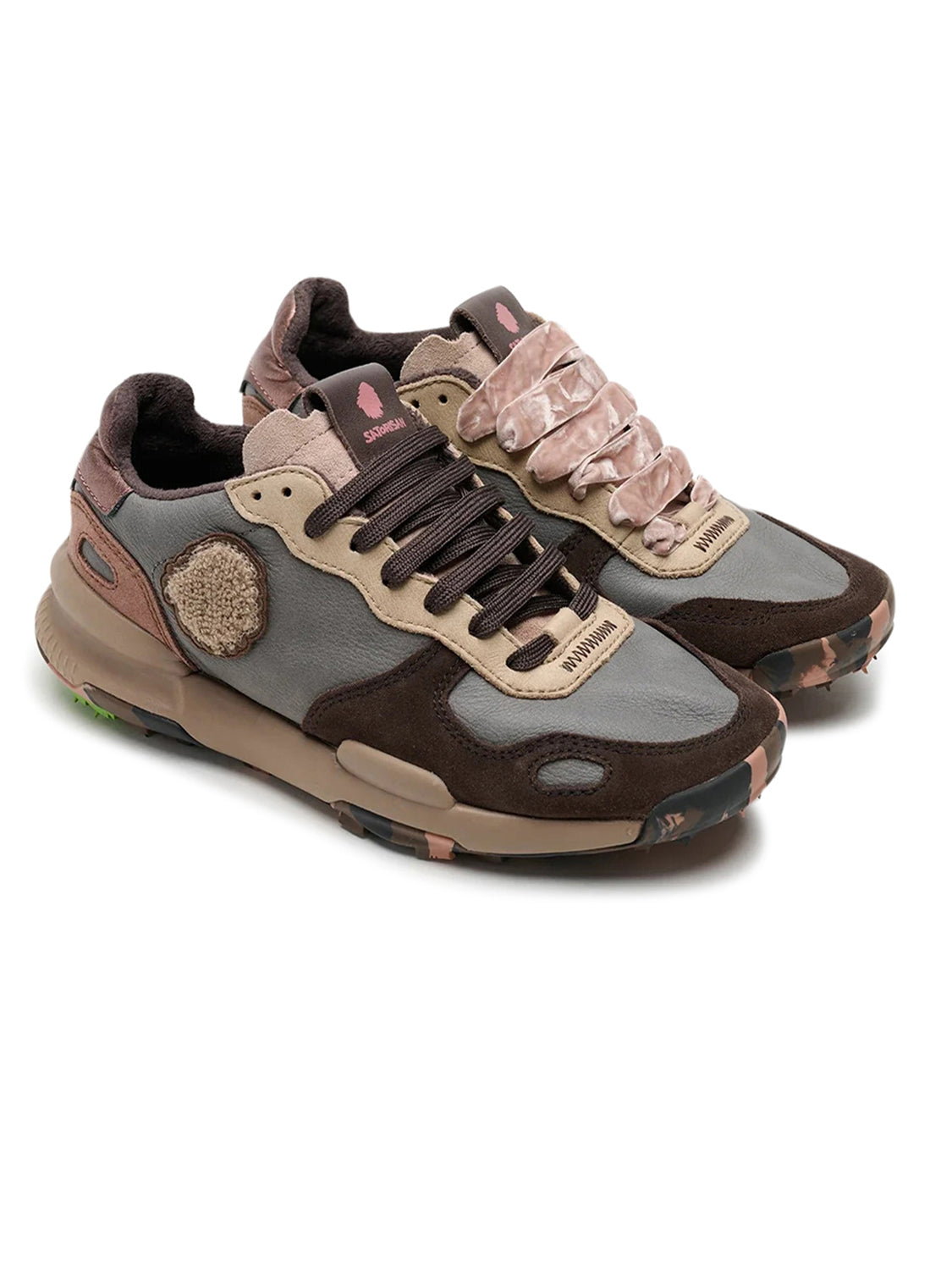Sneakers Basse Chacrona Premium SATORISAN Donna - Wandering Grey