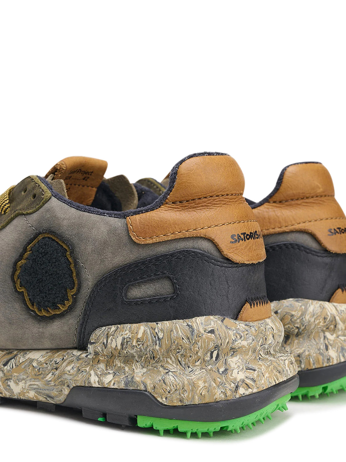 Sneakers Basse Chacrona Premium SATORISAN Uomo - Khakies/Black