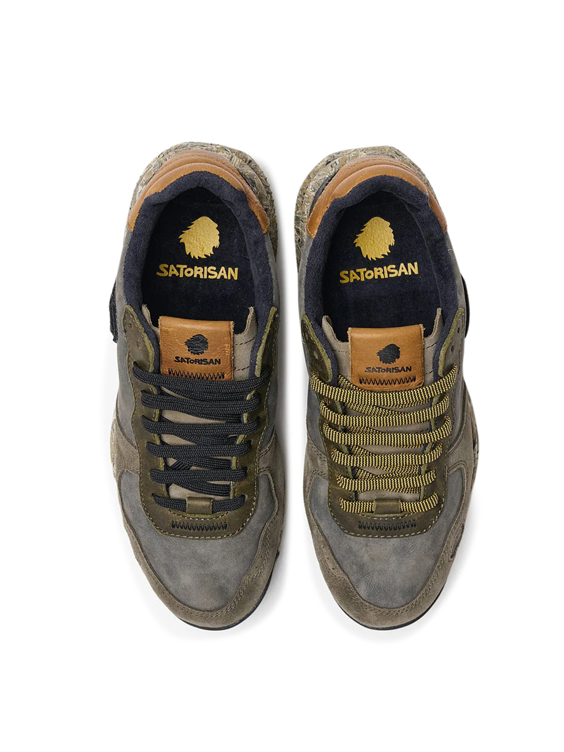 Sneakers Basse Chacrona Premium SATORISAN Uomo - Khakies/Black