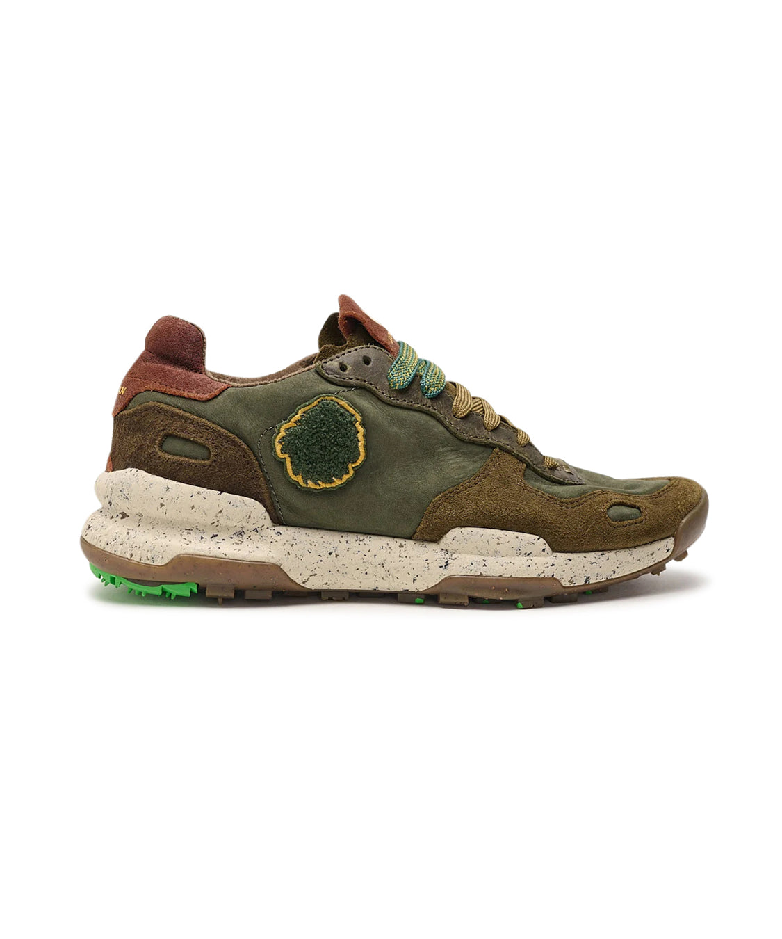 Sneakers Basse Chacrona Premium SATORISAN Uomo - Dark Green