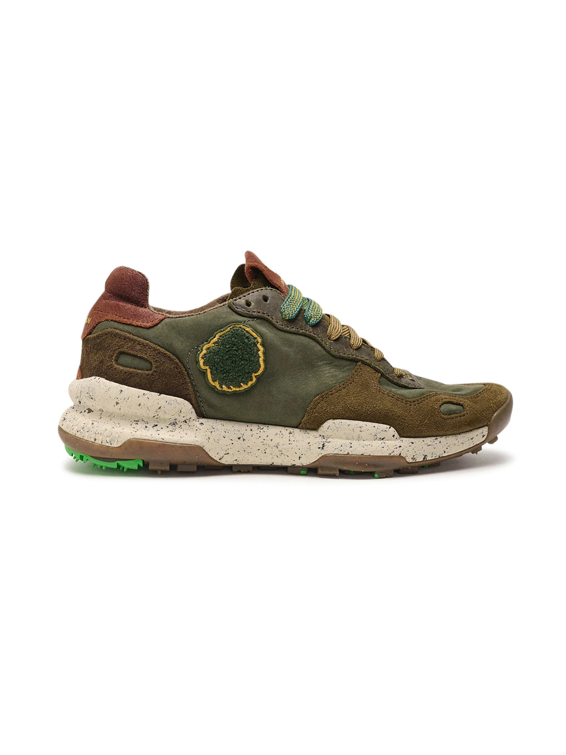 Sneakers Basse Chacrona Premium SATORISAN Uomo - Dark Green