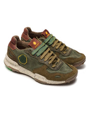 Sneakers Basse Chacrona Premium SATORISAN Uomo - Dark Green