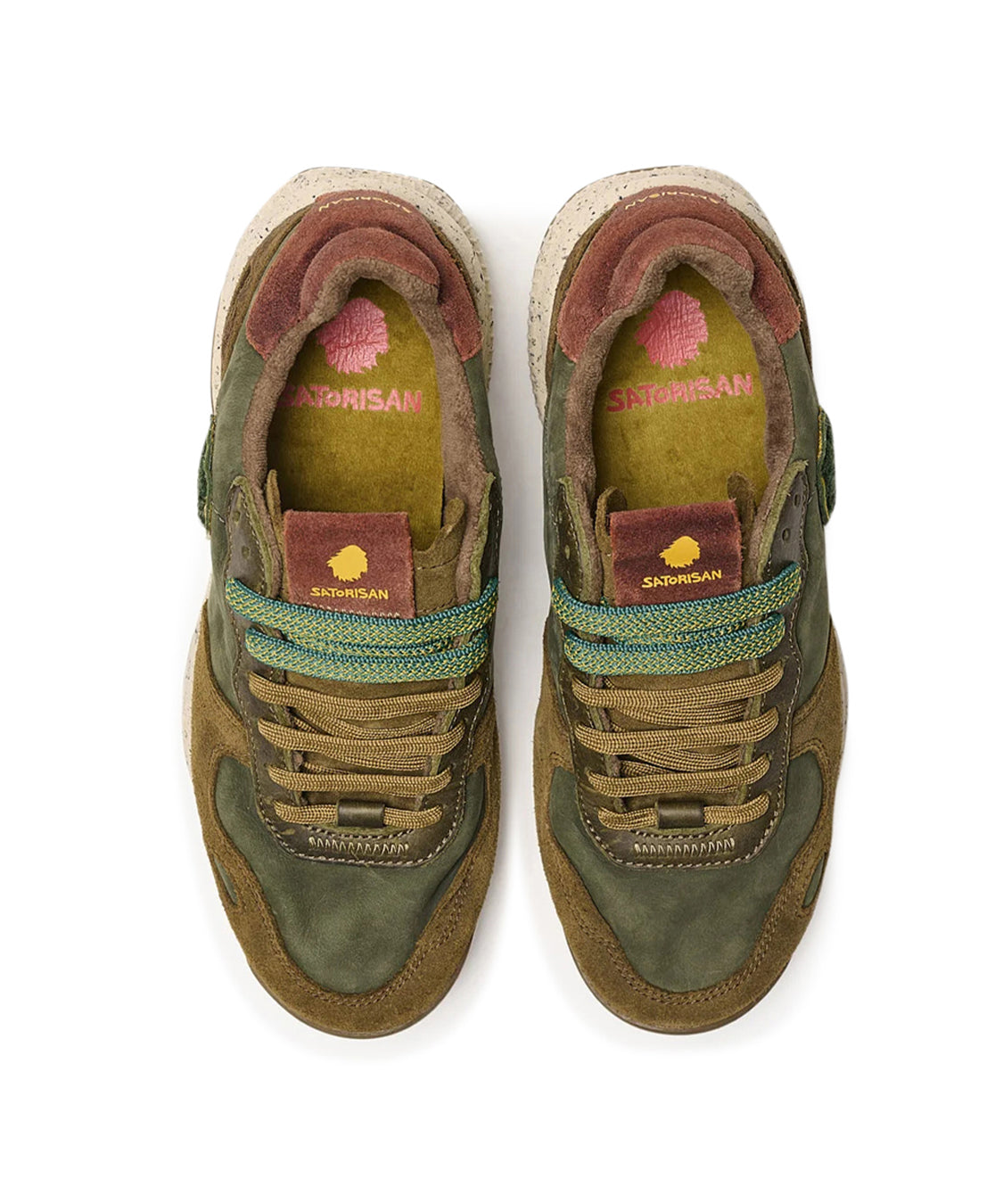 Sneakers Basse Chacrona Premium SATORISAN Uomo - Dark Green