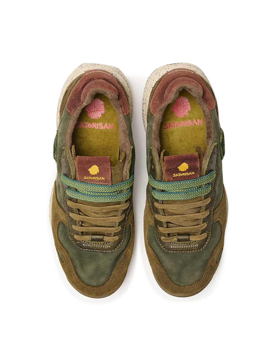 Sneakers Basse Chacrona Premium SATORISAN Uomo - Dark Green