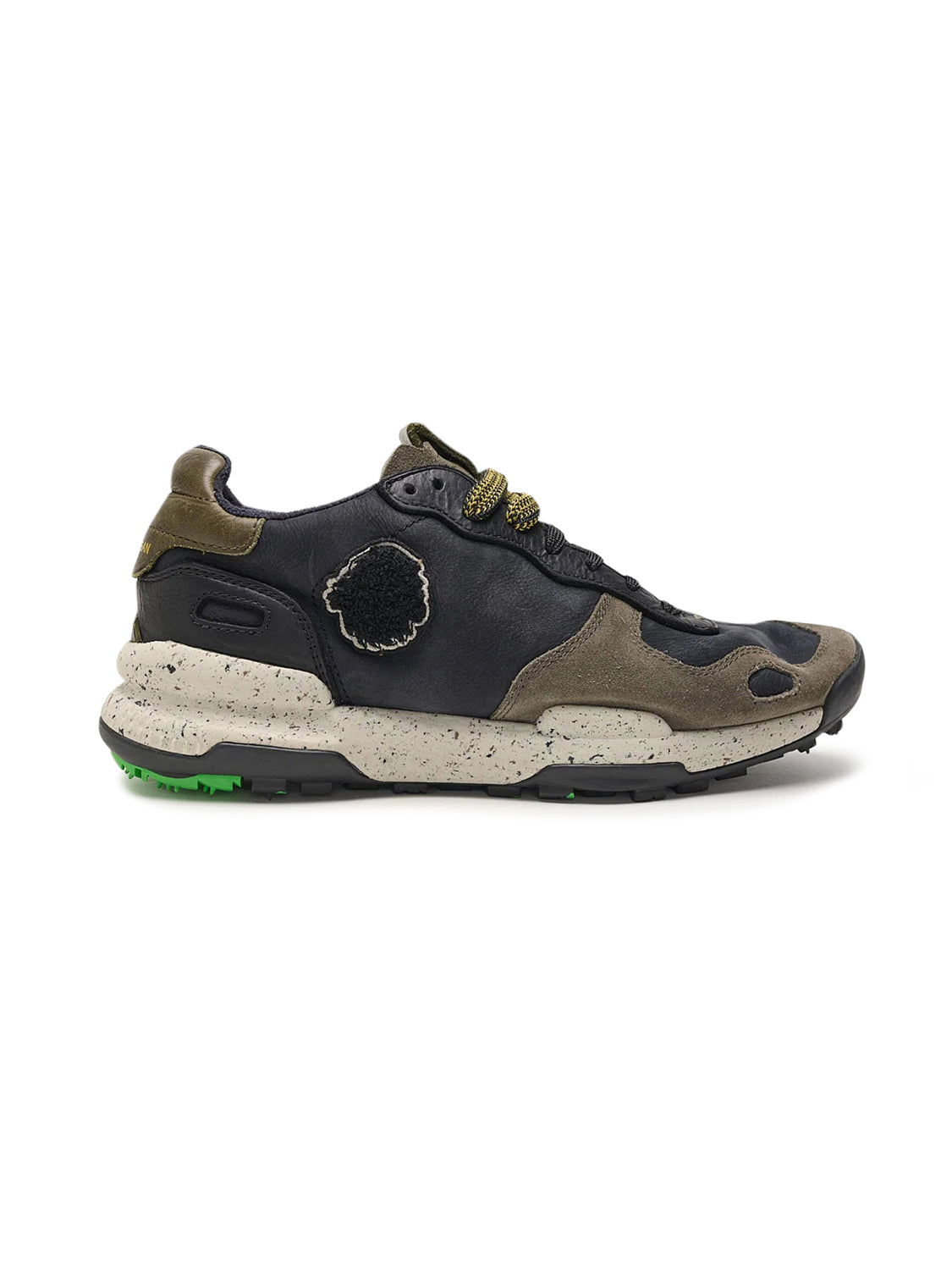 Sneakers Basse Chacrona Premium SATORISAN Uomo - Black/Khaki