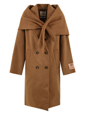 Cappotto doppiopetto bandana SOLOTRE Donna - Beige