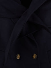 Cappotto doppiopetto bandana SOLOTRE Donna - Blue
