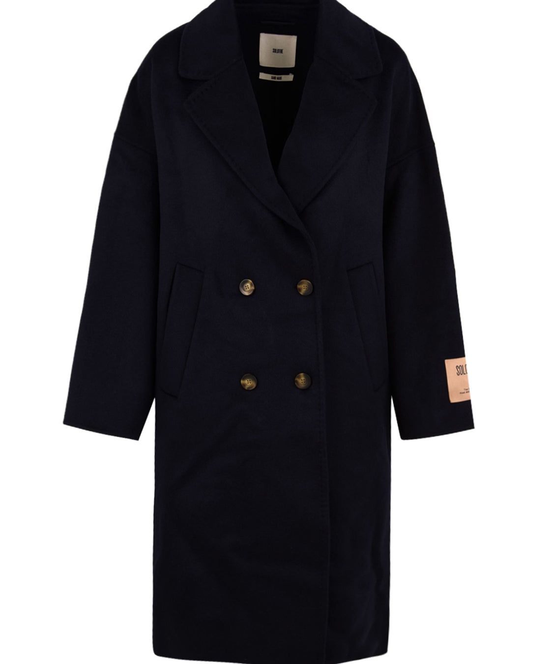 Cappotto doppiopetto bandana SOLOTRE Donna - Blue