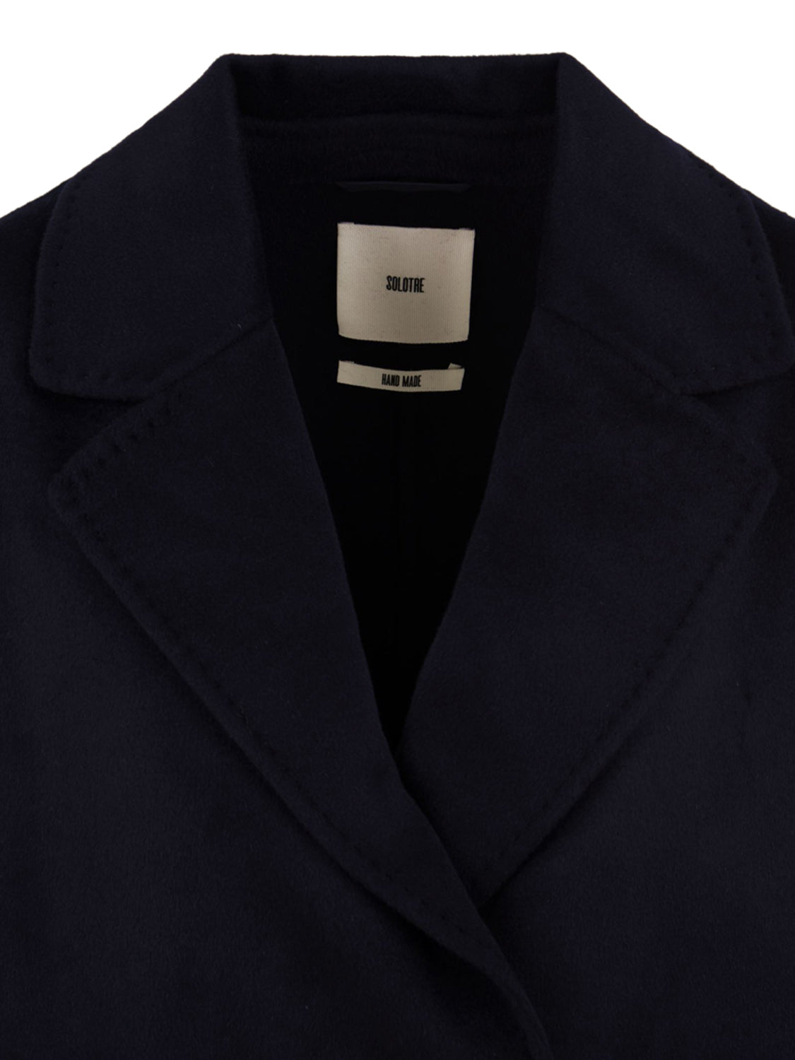 Cappotto doppiopetto bandana SOLOTRE Donna - Blue
