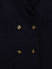 Cappotto doppiopetto bandana SOLOTRE Donna - Blue