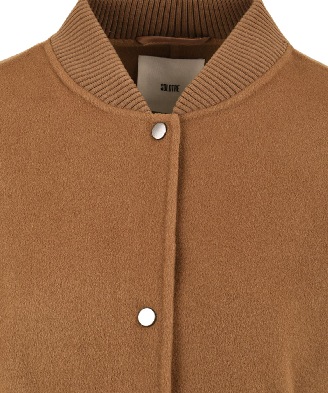 Cappotto stile bomber cropped SOLOTRE Donna - Beige