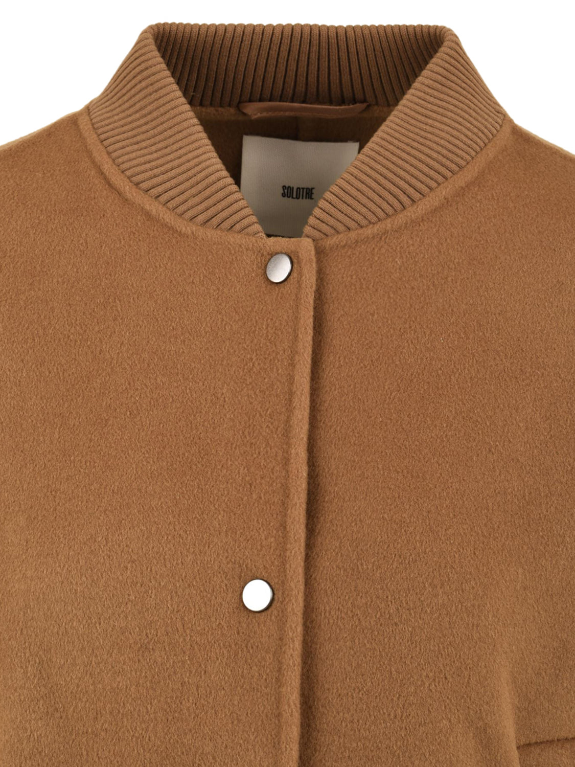 Cappotto stile bomber cropped SOLOTRE Donna - Beige