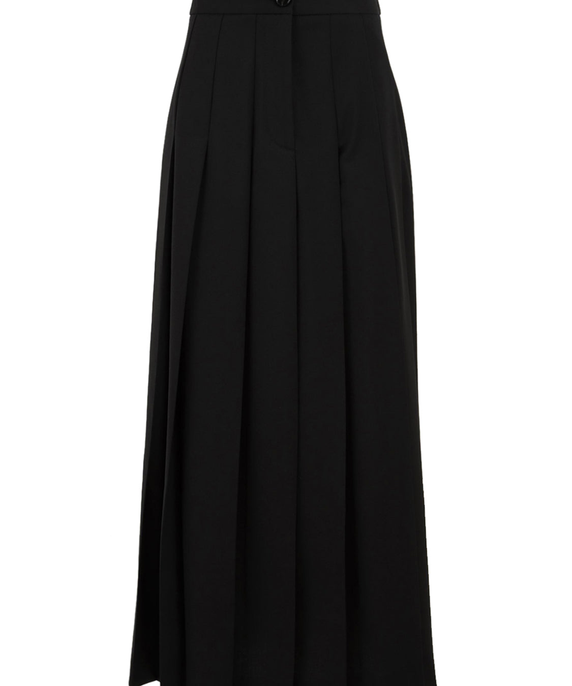 Gonna midi a pieghe SOLOTRE Donna - Nero