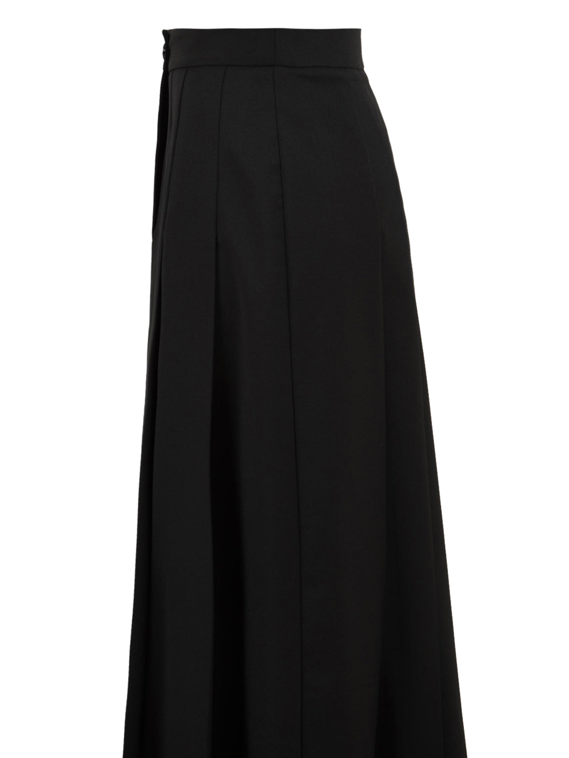 Gonna midi a pieghe SOLOTRE Donna - Nero