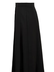 Gonna midi a pieghe SOLOTRE Donna - Nero