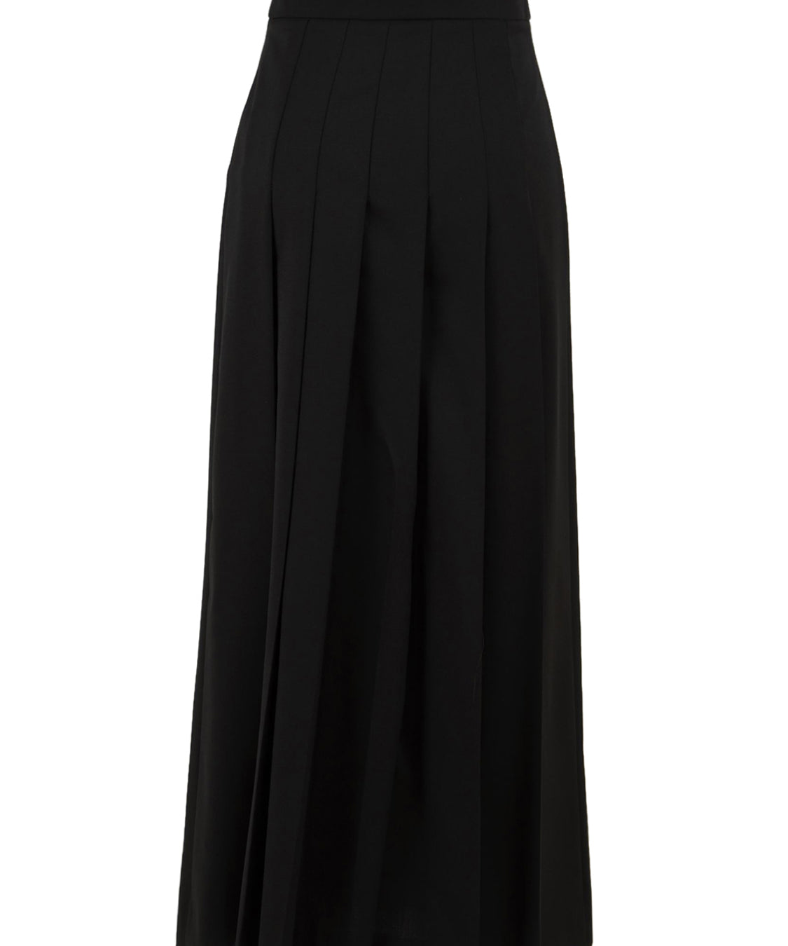 Gonna midi a pieghe SOLOTRE Donna - Nero