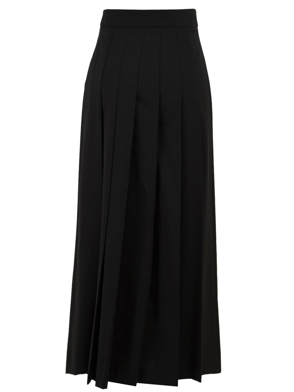 Gonna midi a pieghe SOLOTRE Donna - Nero