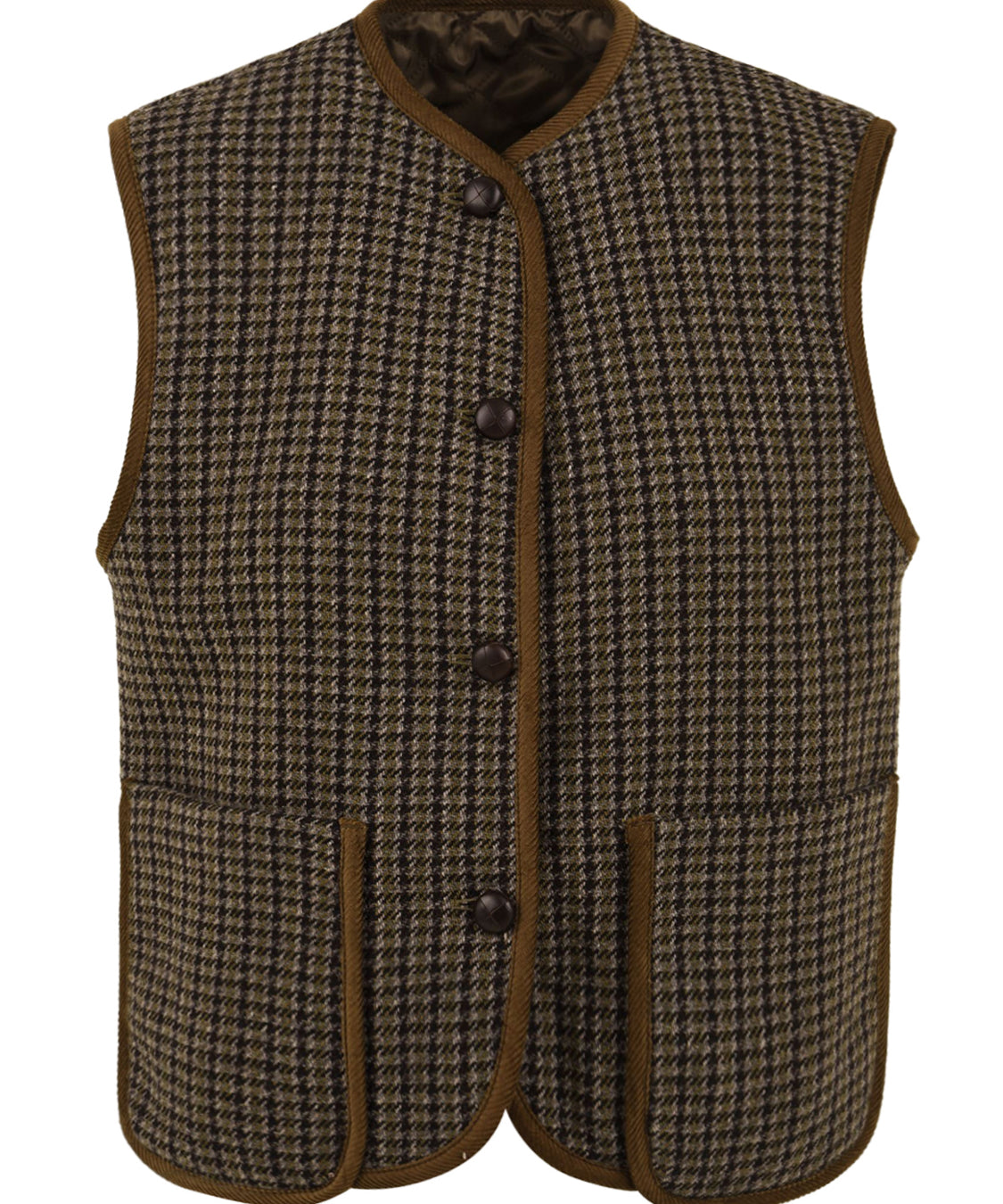 Gilet con tasconi SOLOTRE Donna - Marrone