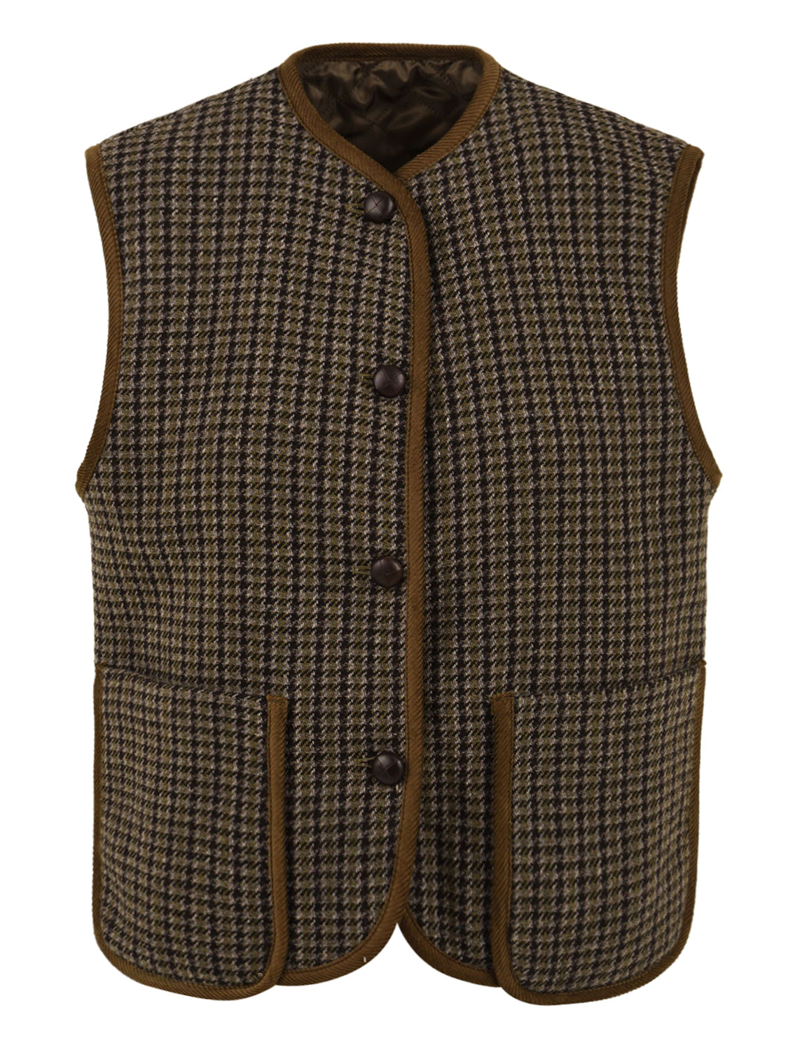 Gilet con tasconi SOLOTRE Donna - Marrone
