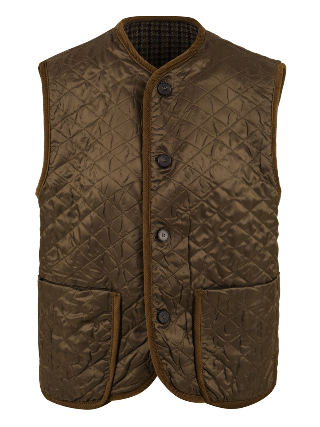Gilet con tasconi SOLOTRE Donna - Marrone