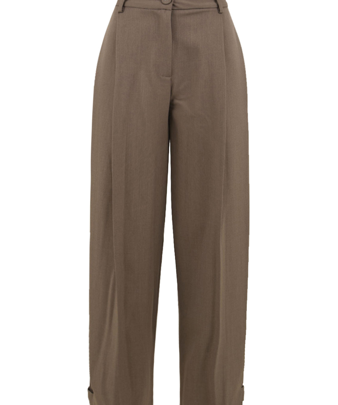 Pantalone con pieghe SOLOTRE Donna - Marrone