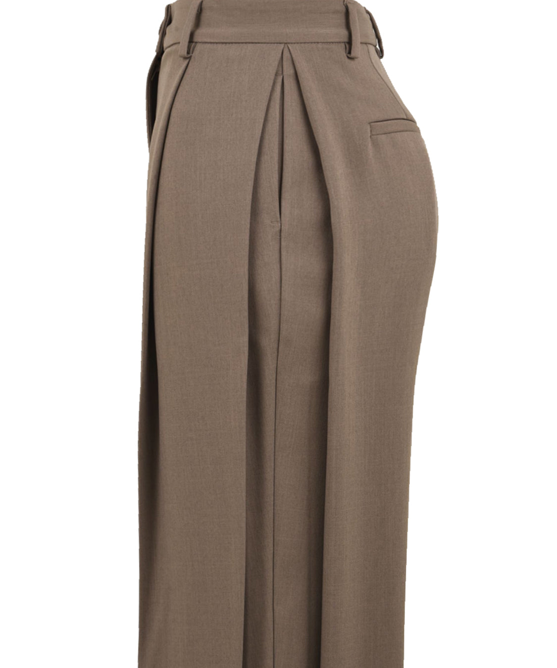 Pantalone con pieghe SOLOTRE Donna - Marrone
