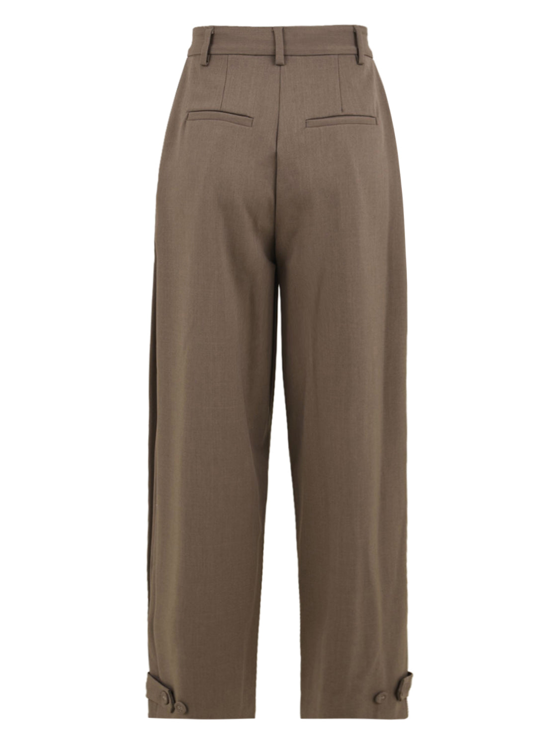 Pantalone con pieghe SOLOTRE Donna - Marrone