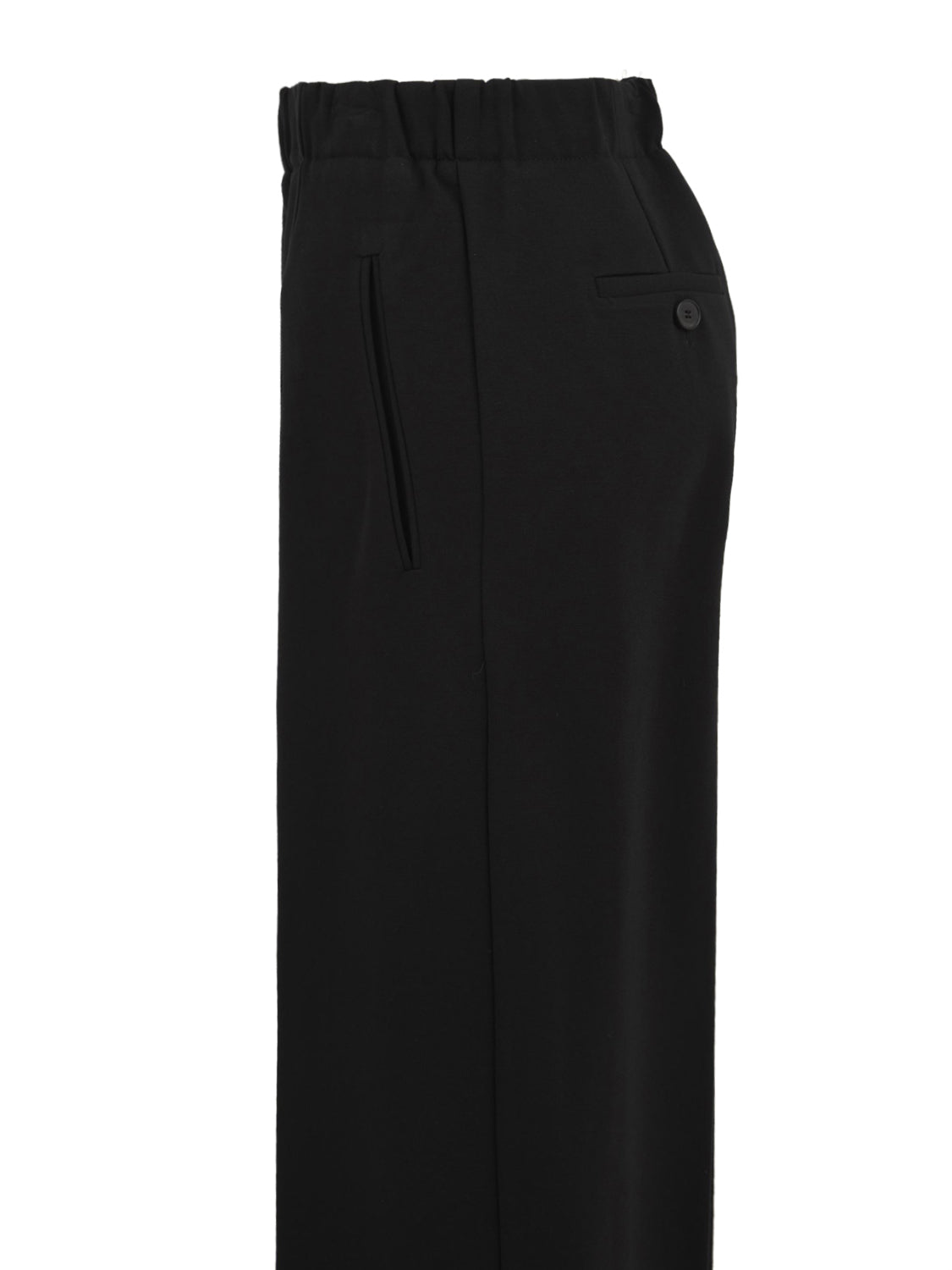 Pantalone a palazzo elastico SOLOTRE Donna - Nero